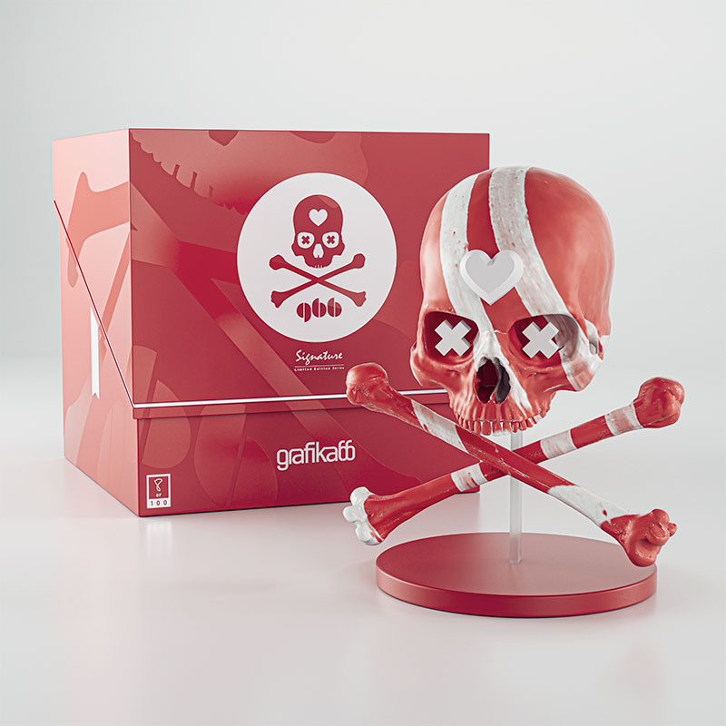 Grafika66 Red and White Signature Edition