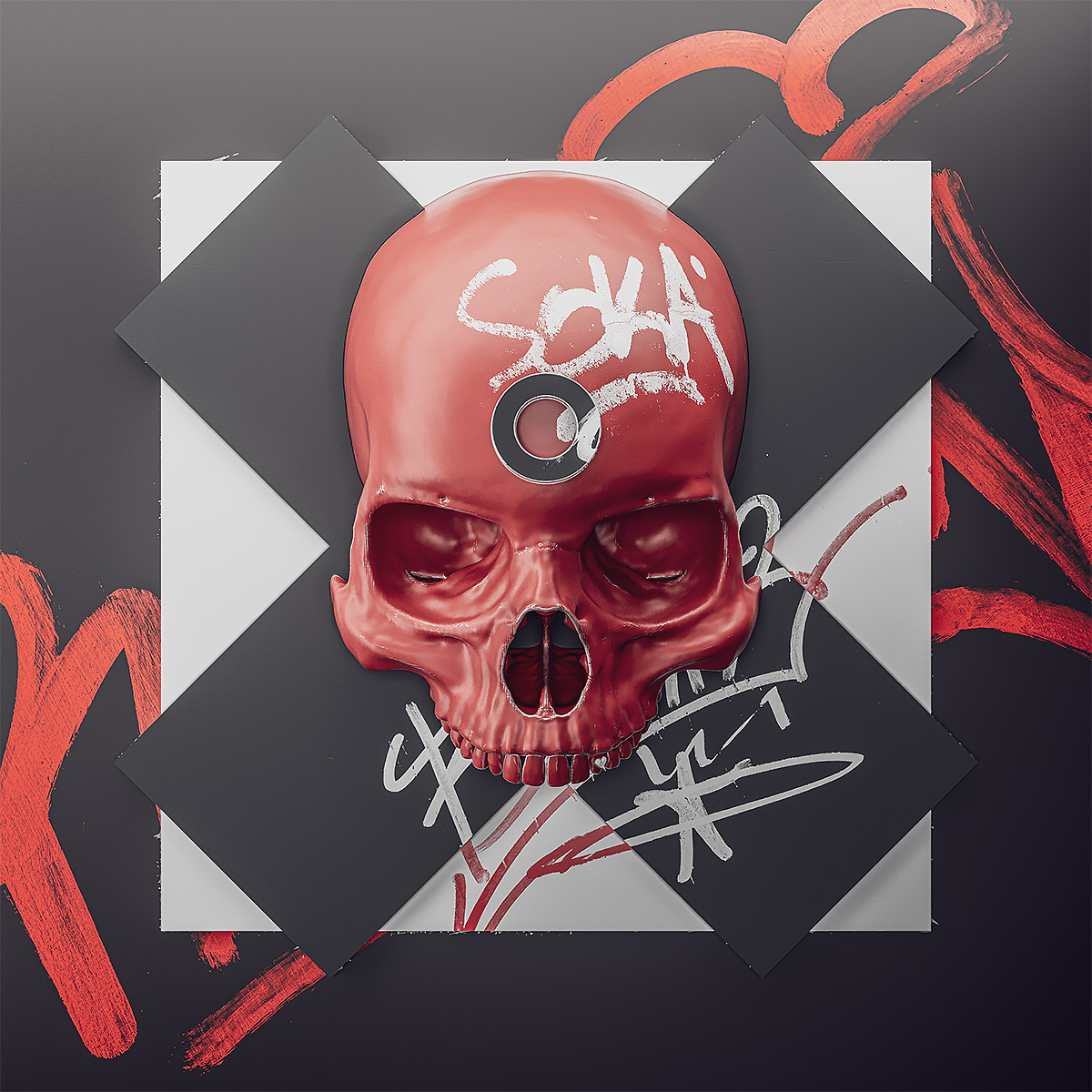 Red Skull, Black X Limited Edition Art Print